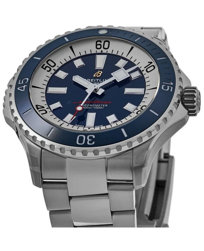 商品BREITLING|Breitling Superocean Automatic 46 Blue Dial Steel Men's Watch A17378E71C1A1-SD,价格¥27842,第2张图片详细描述