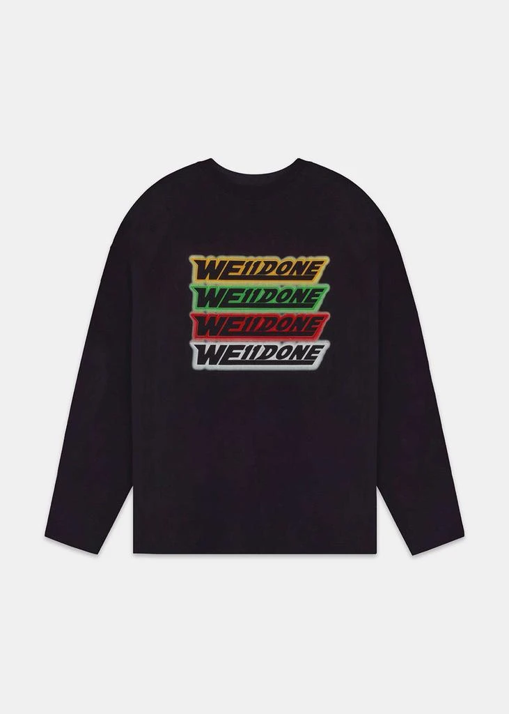 商品We11done|We11done Black Rainbow Logo T-Shirt,价格¥2587,第1张图片