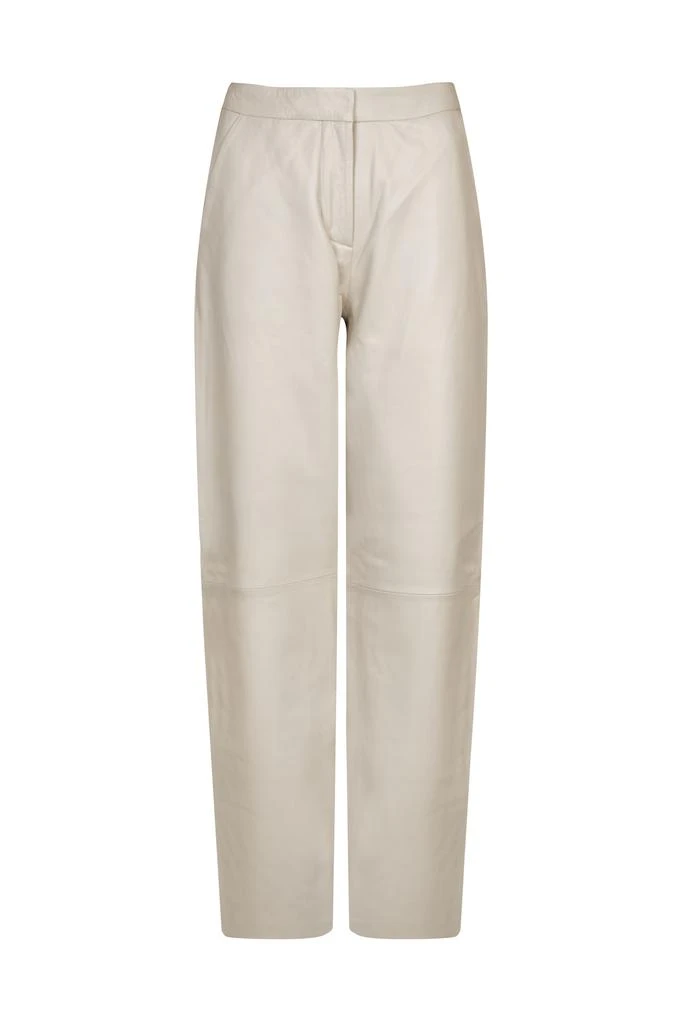 商品Muubaa|Anna wide leg raw hem leather trousers,价格¥3610,第1张图片