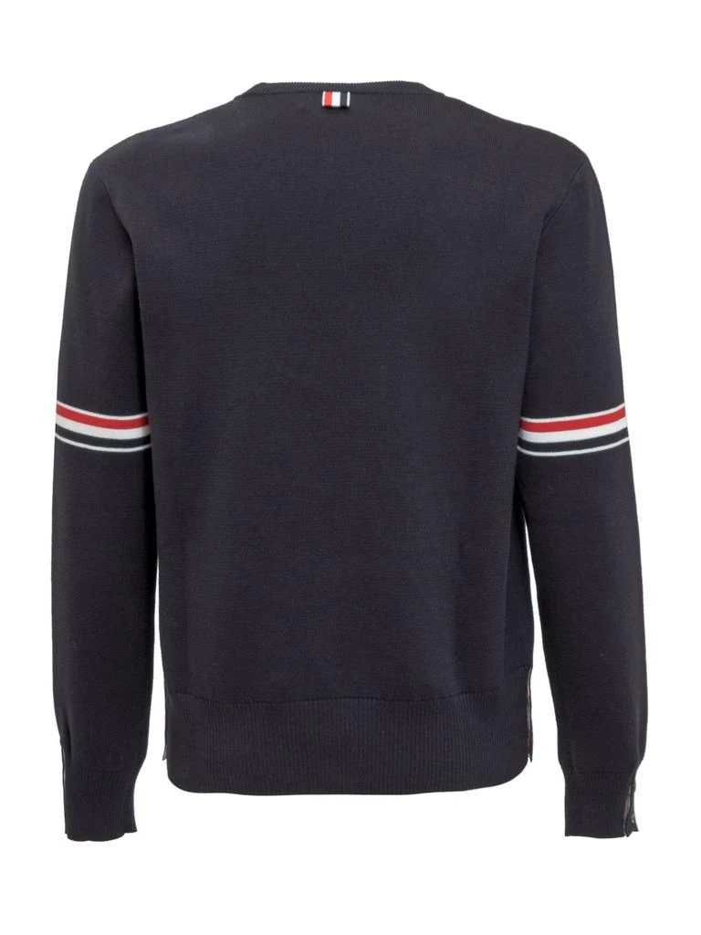 商品Thom Browne|Thom Browne Stripe Detailed Knitted Sweater,价格¥4441,第2张图片详细描述