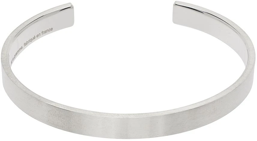 商品Le Gramme|Silver 'Le 21g' Ribbon Bracelet,价格¥2333,第1张图片