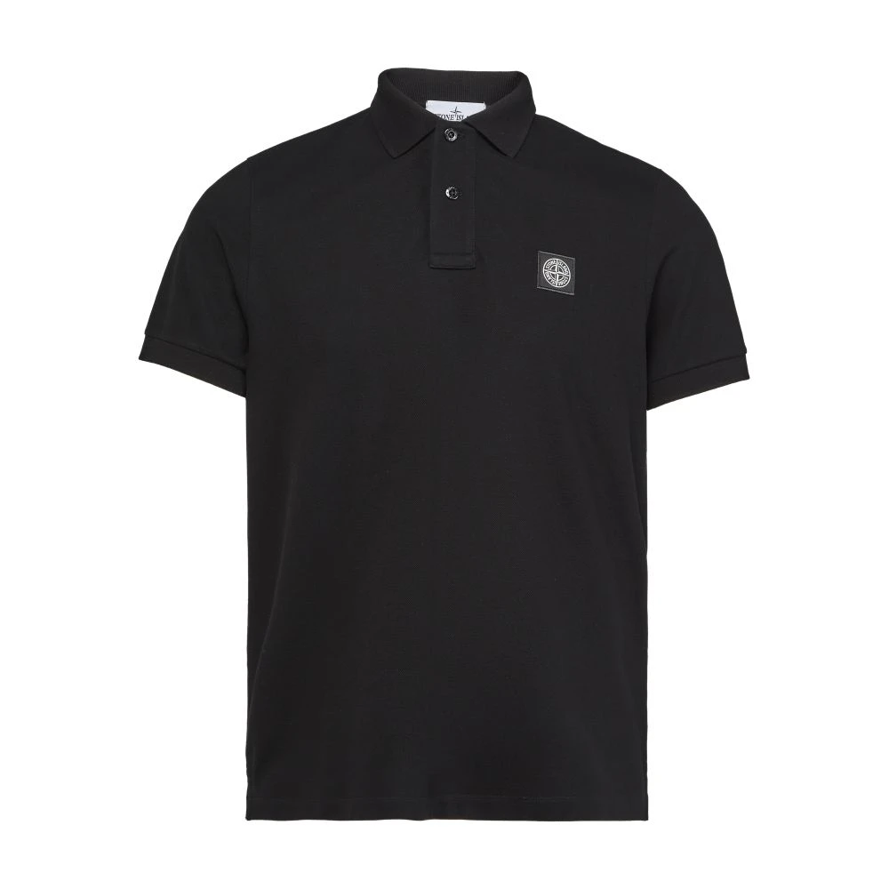 商品Stone Island|【特惠8.6折】【预售】 男士 短袖Polo Logo Polo 衫  K1S1522002SCS0017/V0029 ISL563E6BCK,价格¥1900,第1张图片