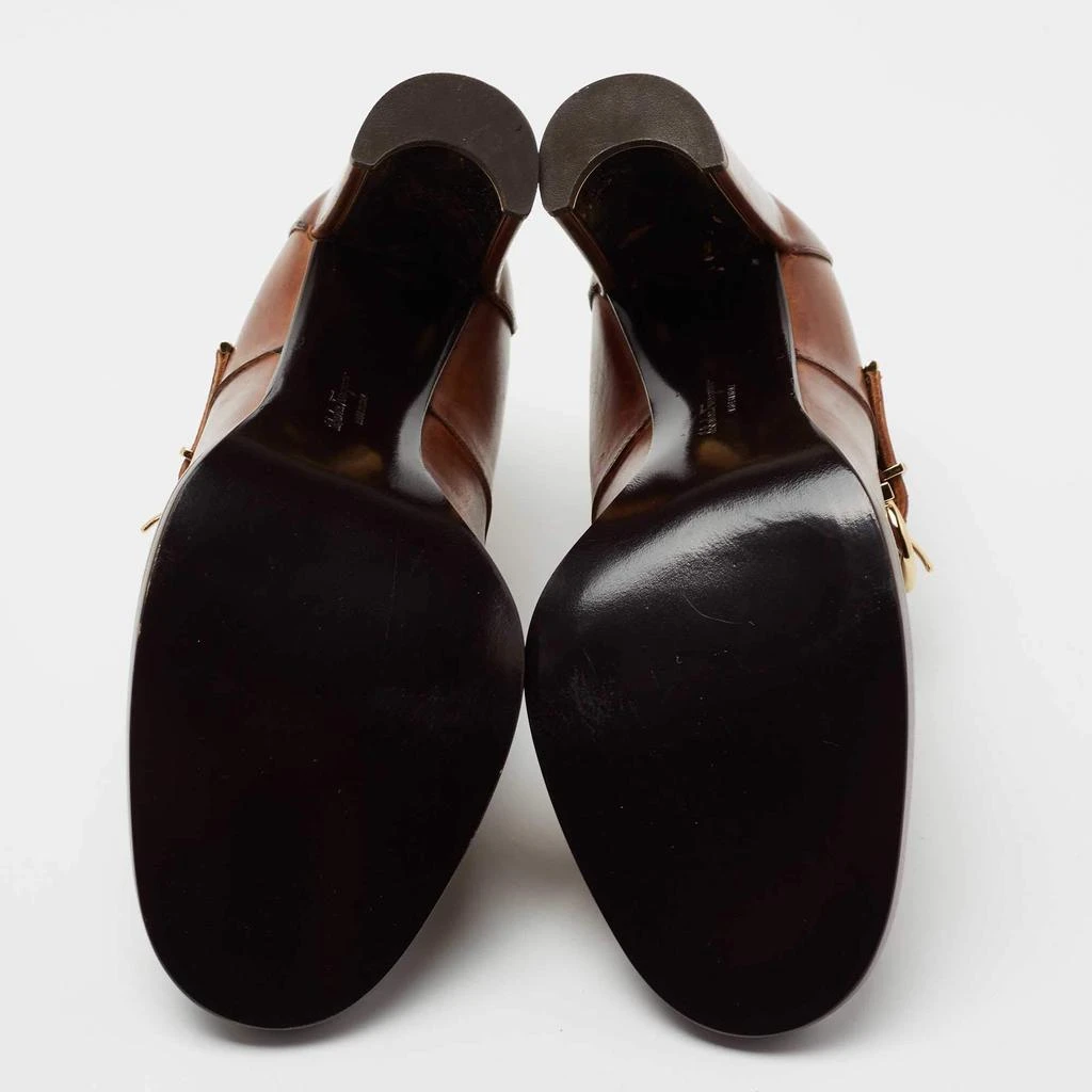 Salvatore Ferragamo Brown Leather Nevers Boots Size 39 商品