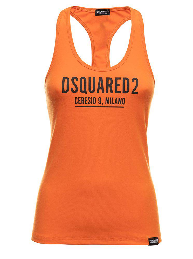 Dsquared2 Logo Printed Tank Top商品第1张图片规格展示