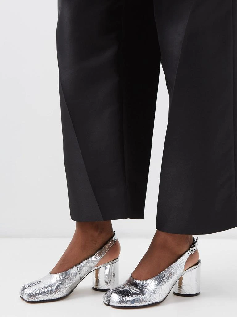 商品MAISON MARGIELA|Tabi 60mm split-toe leather slingback pumps,价格¥8163,第3张图片详细描述