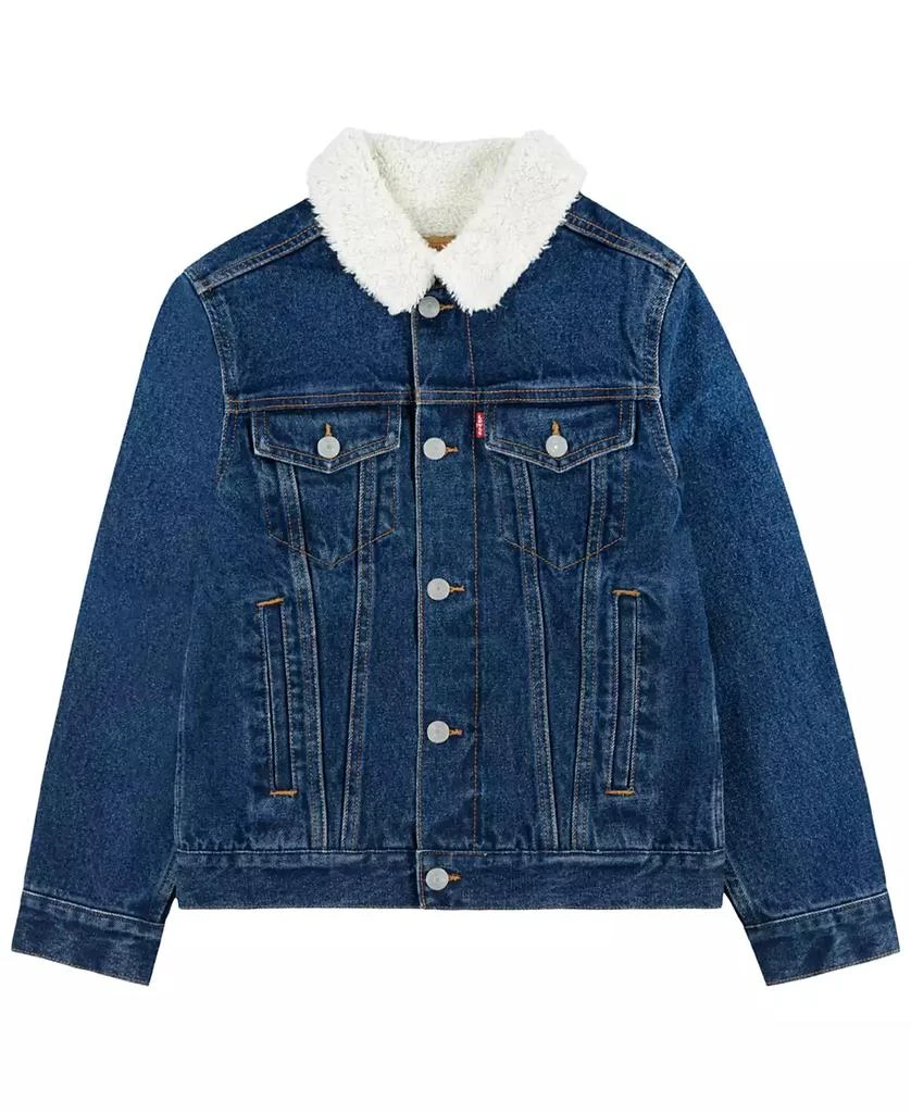 商品Levi's|Baby Boys Sherpa Trucker Long Sleeve Jacket,价格¥323,第1张图片