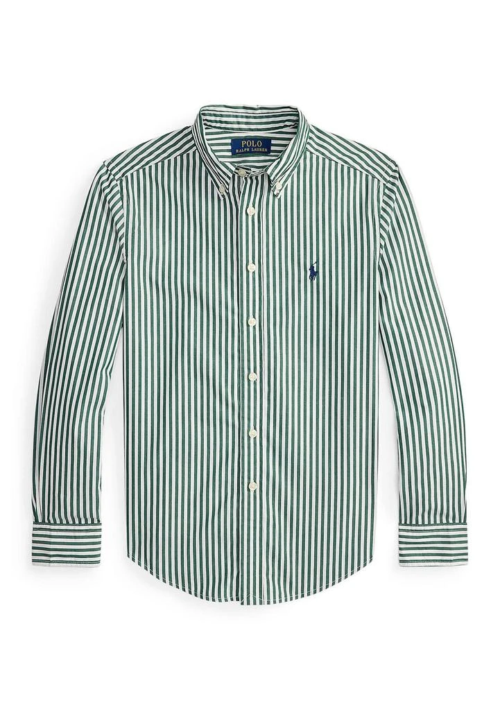 商品Ralph Lauren|Boys 8-20 Striped Cotton Poplin Shirt,价格¥285,第1张图片