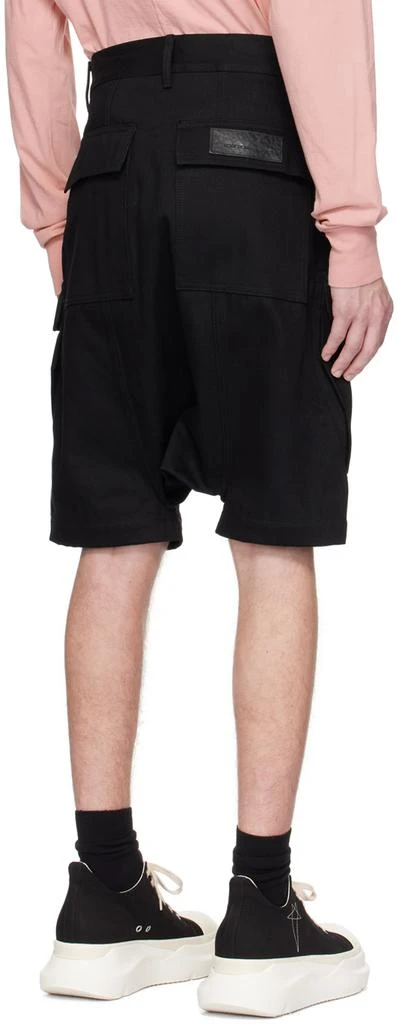 商品Rick Owens|Black Cargo Denim Shorts,价格¥6035,第3张图片详细描述