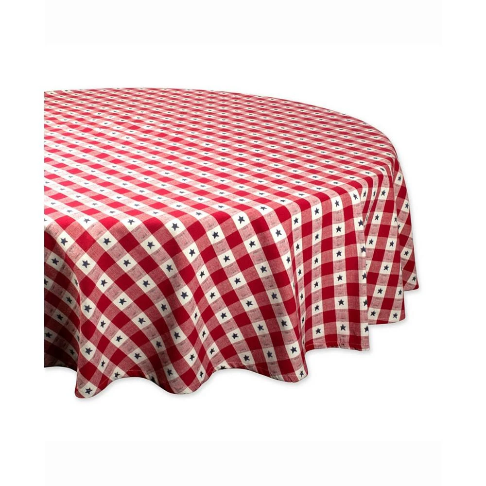 商品Design Imports|Star Check Table cloth 70" Round,价格¥745,第1张图片