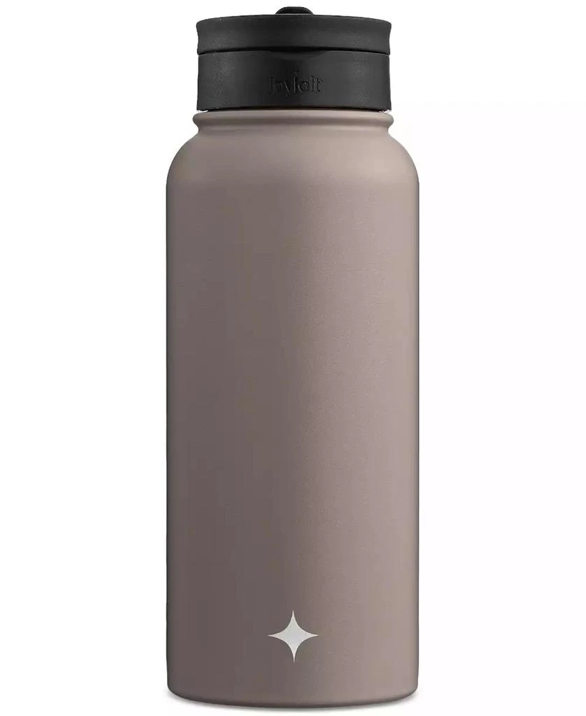 商品JoyJolt|Stainless Steel Water Bottle with Flip Lid & Sport Straw Lid, 32-oz.,价格¥324,第4张图片详细描述