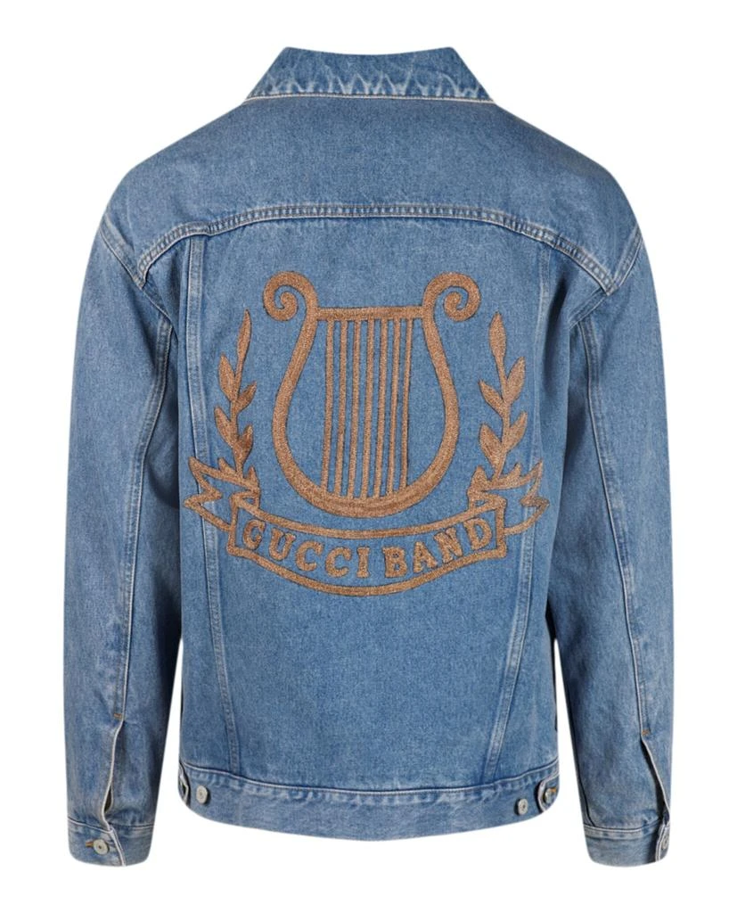 商品Gucci|Denim Embroidered Jacket,价格¥4750,第2张图片详细描述