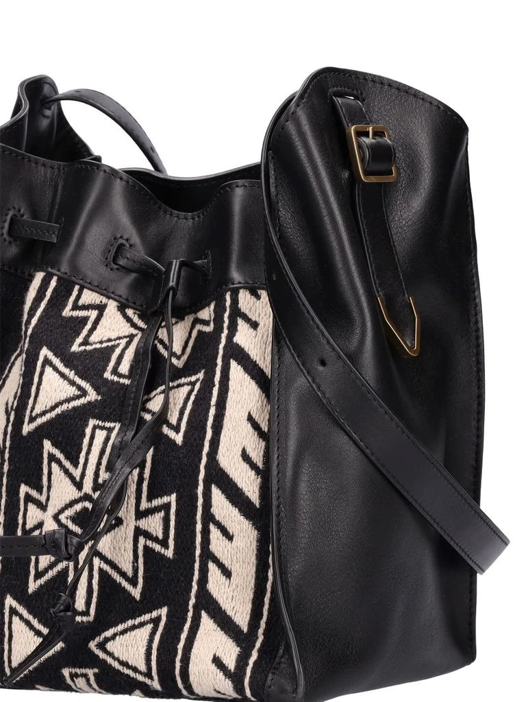 商品Isabel Marant|Buky-ga Graphic Cotton & Leather Bag,价格¥6321,第3张图片详细描述
