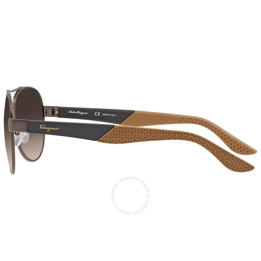 商品Salvatore Ferragamo|Brown Pilot Men's Sunglasses SF275S 071 62,价格¥596,第3张图片详细描述