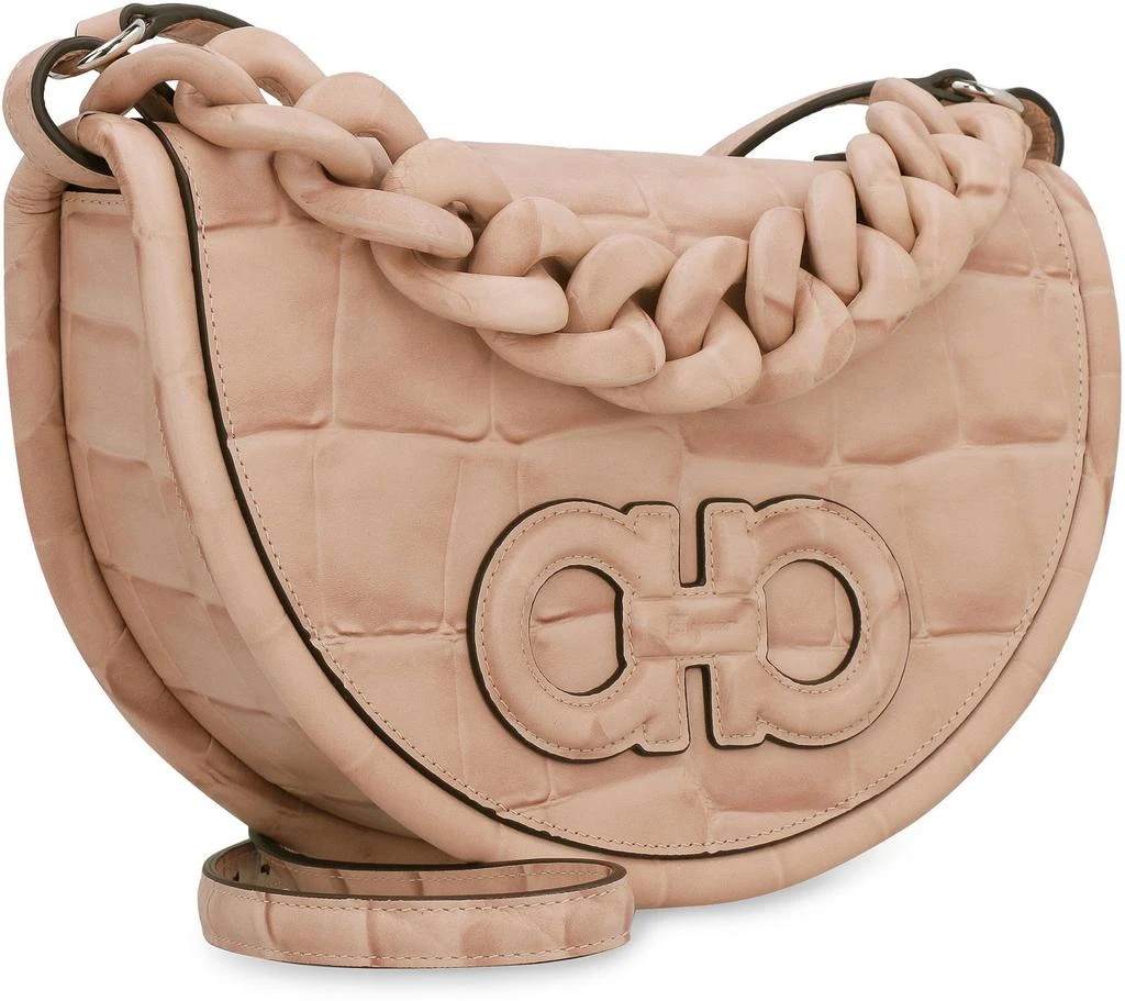 商品Salvatore Ferragamo|Salvatore Ferragamo Aura Chain-Linked Shoulder Bag,价格¥13400,第3张图片详细描述