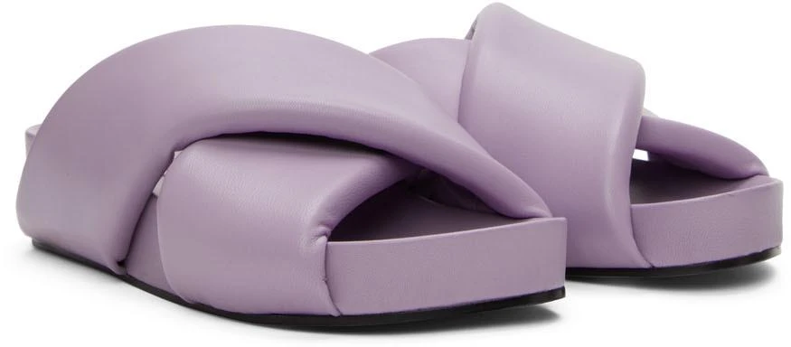 商品Jil Sander|Purple Oversize Wrapped Slides,价格¥1420,第4张图片详细描述