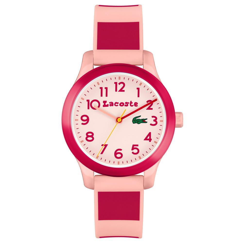 商品Lacoste|Kids' 12.12 Pink & Red Silicone Strap Watch 32mm,价格¥367,第1张图片