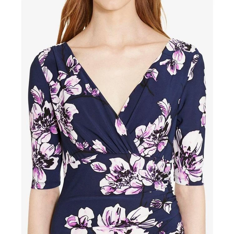 商品Ralph Lauren|Floral-Print Faux-Wrap Dress,价格¥734,第4张图片详细描述