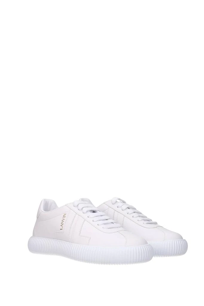 商品Lanvin|Sneakers Leather White,价格¥2030,第2张图片详细描述