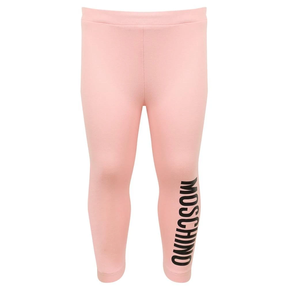 商品Moschino|Pink Baby Girls Leg Logo Leggings,价格¥150,第1张图片