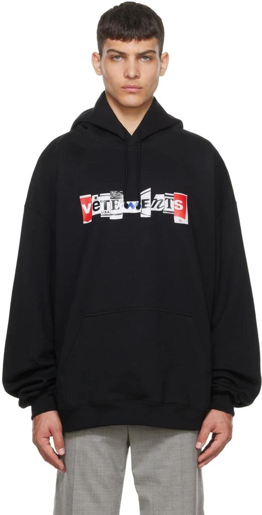 商品Vetements|黑色 Mixed 连帽衫,价格¥4183,第1张图片