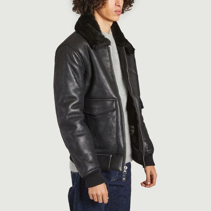 商品Schott|A-2 Aviator Jacket Black SCHOTT NYC,价格¥7650,第2张图片详细描述