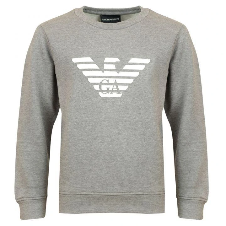 商品Emporio Armani|Grey Eagle Logo Sweatshirt,价格¥454,第1张图片