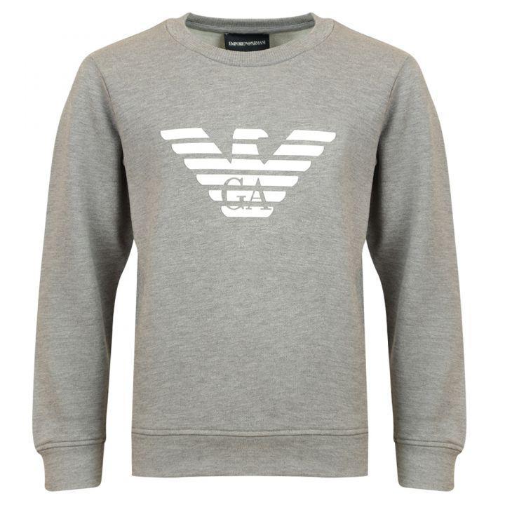 商品Emporio Armani|Grey Eagle Logo Sweatshirt,价格¥424,第1张图片