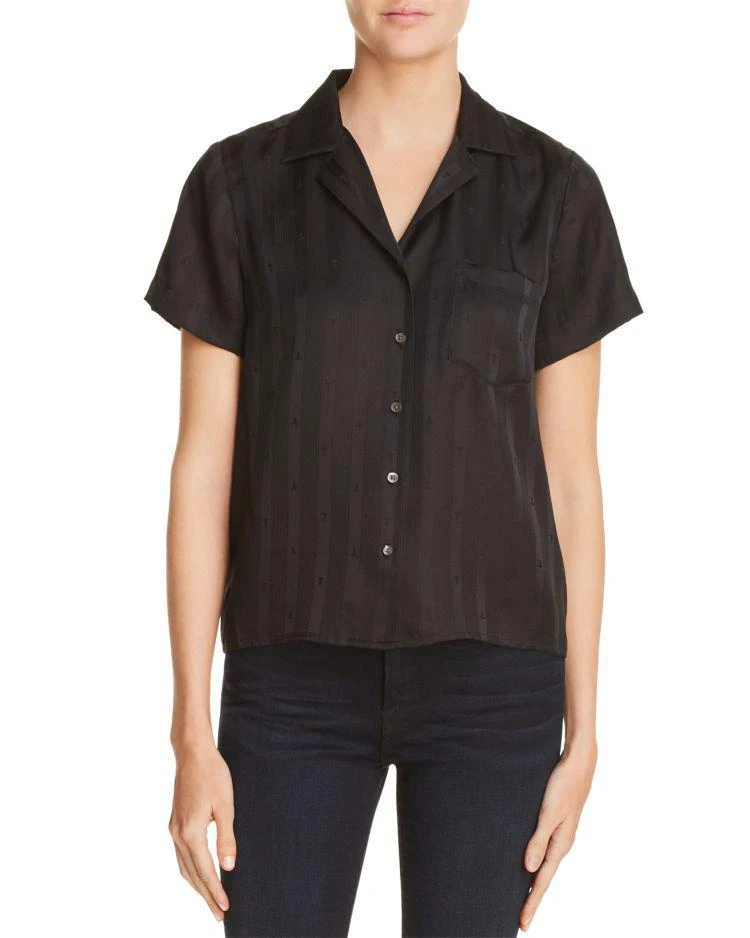 商品Alexander Wang|Striped Silk Jacquard Shirt,价格¥1412,第1张图片