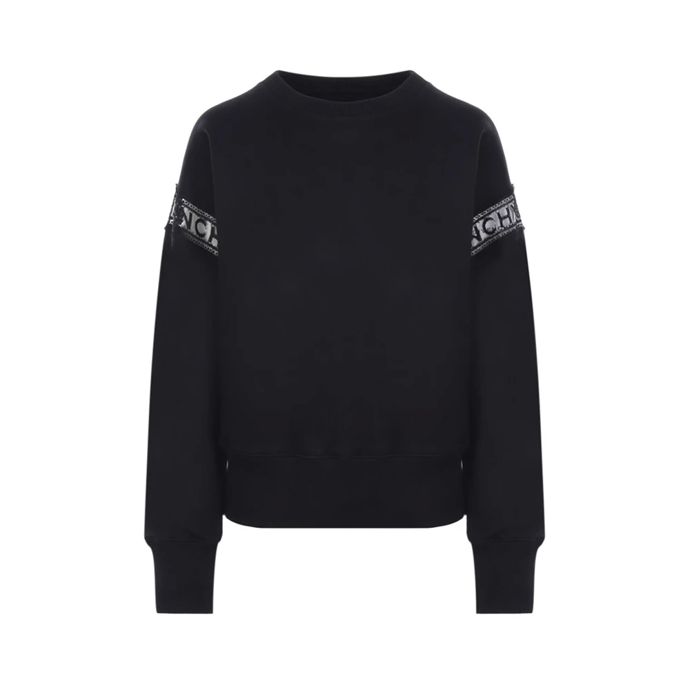 商品Givenchy|GIVENCHY 女士黑色棉质圆领卫衣 BWJ02Q3Z7Z-001,价格¥2577,第1张图片