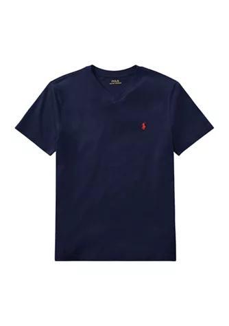 商品Ralph Lauren|Boys 8-20 Cotton Jersey V-Neck T-Shirt,价格¥153,第1张图片
