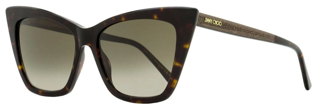 商品Jimmy Choo|Jimmy Choo Women's Cat Eye Sunglasses Lucine 086HA Havana 55mm,价格¥946,第1张图片