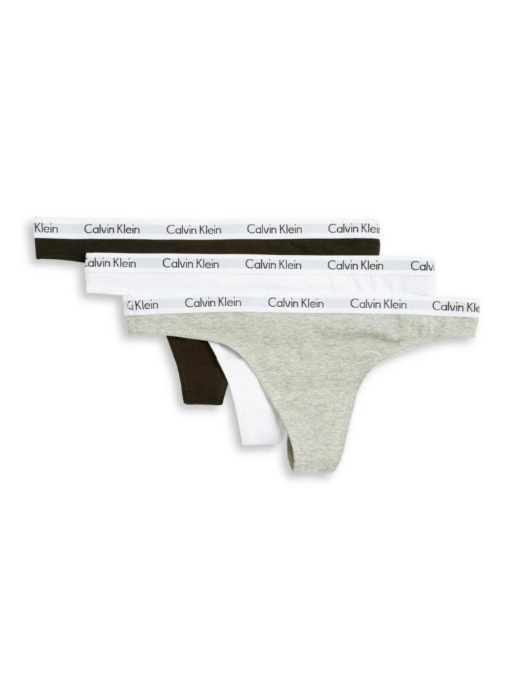 商品Calvin Klein|3-Pack Carousel Thong,价格¥127,第1张图片