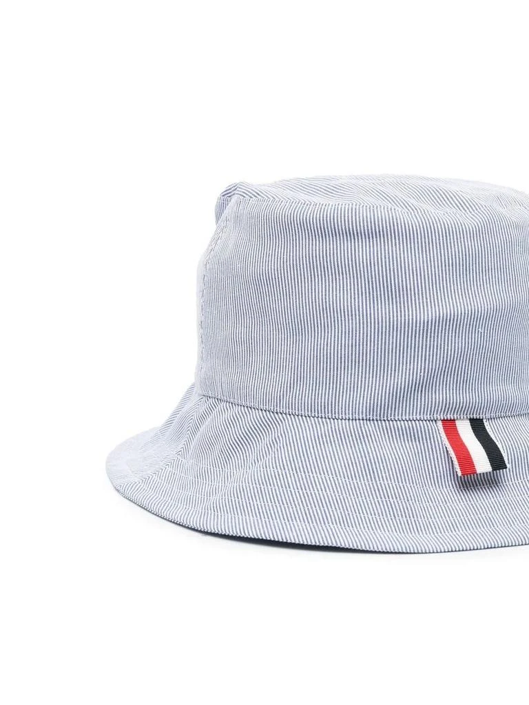 商品Thom Browne|Thom browne pinstripe print cotton bucket hat,价格¥5353,第4张图片详细描述
