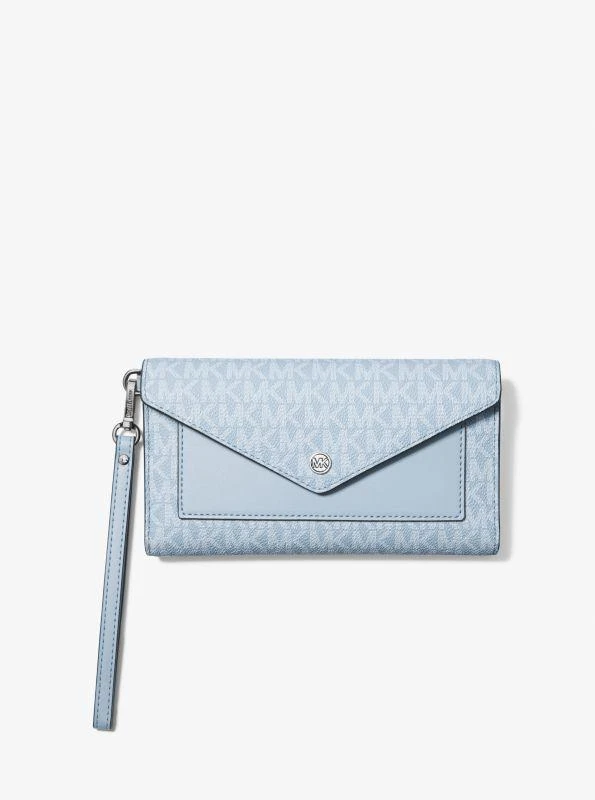 商品Michael Kors|Jet Set Large Signature Logo Envelope Wristlet,价格¥524,第1张图片