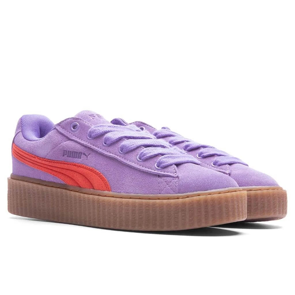 商品Puma|Puma x Fenty Women's Creeper Phatty - Lavender Alert/Burnt Red/Gum,价格¥1044,第2张图片详细描述