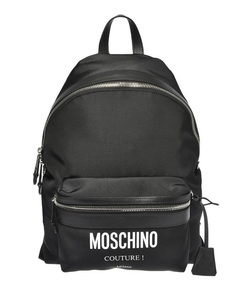 商品Moschino|Men's Solid Logo Backpack,价格¥4857,第7张图片详细描述