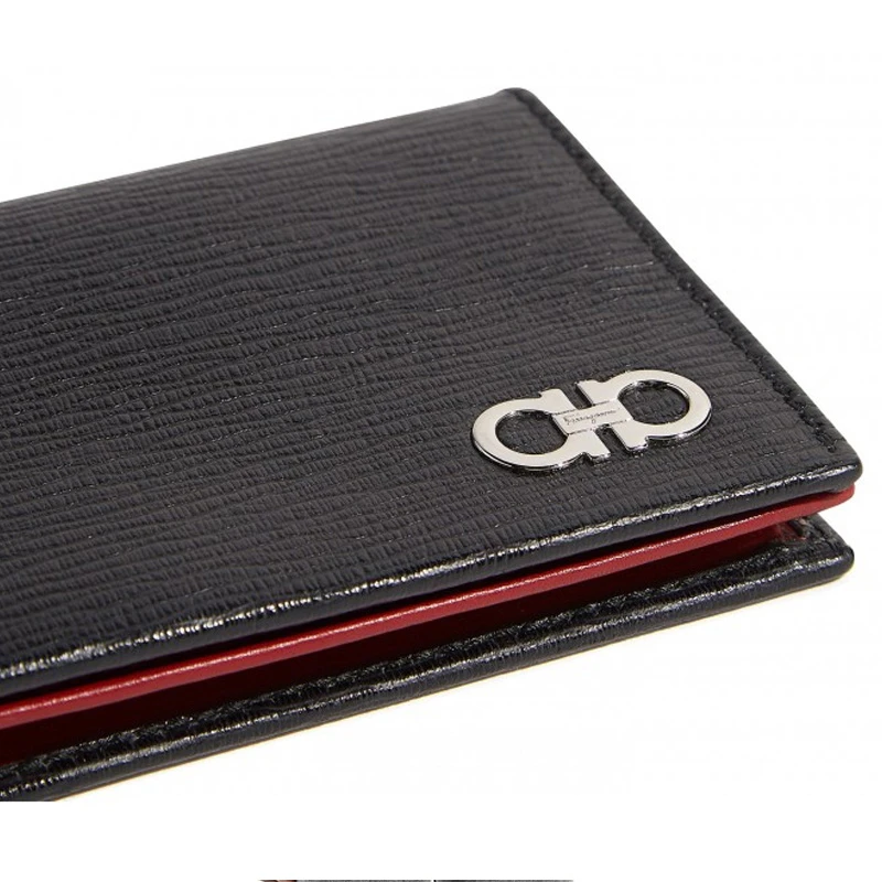 Salvatore Ferragamo 菲拉格慕 男士黑色对折短款钱包 66-A062-685948 商品
