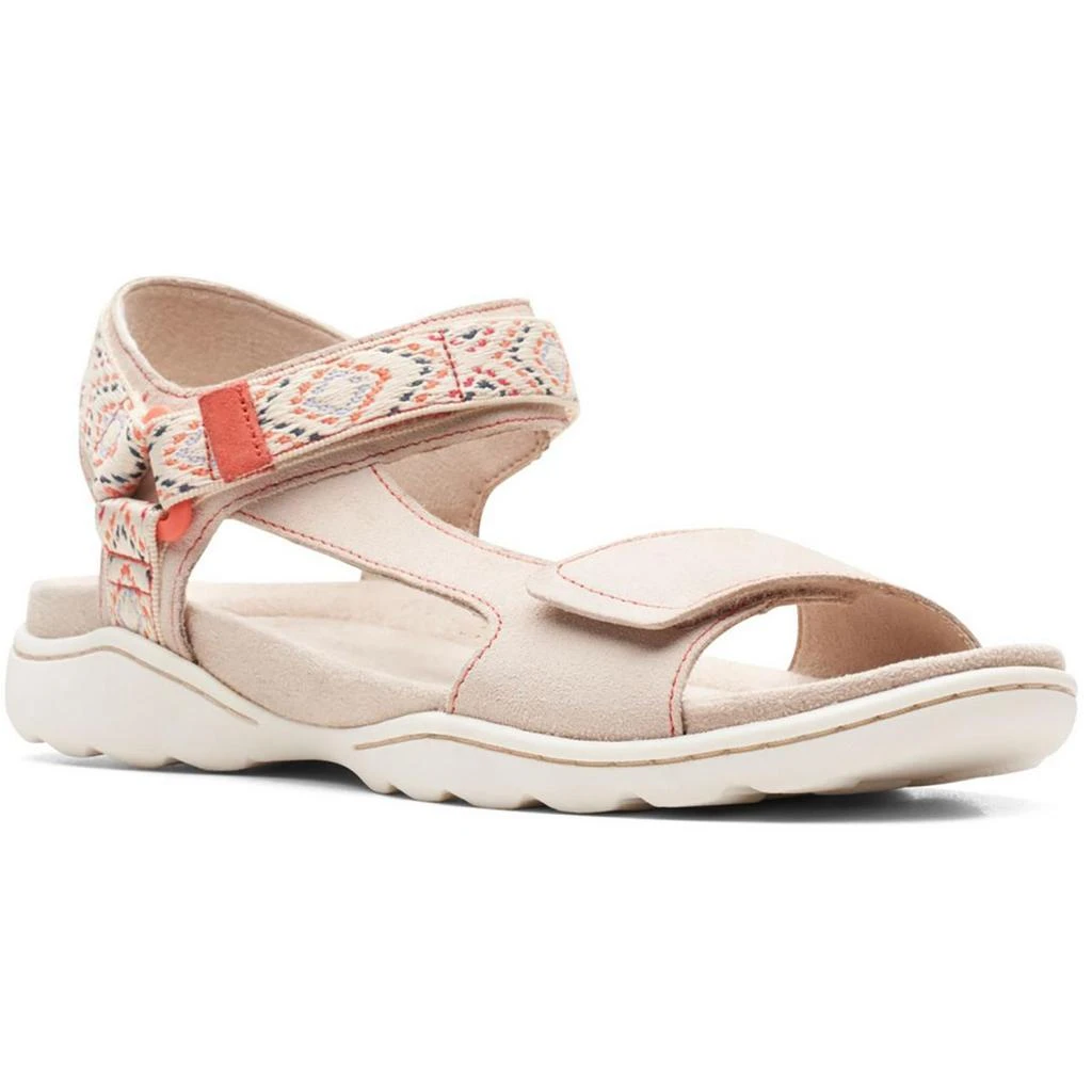 商品Clarks|Clarks Womens Amanda Step Suede Adjustable Sport Sandals,价格¥263,第1张图片