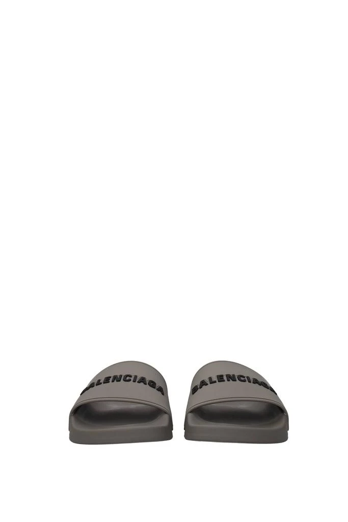 商品Balenciaga|Slippers and clogs Rubber Gray Black,价格¥1331,第3张图片详细描述