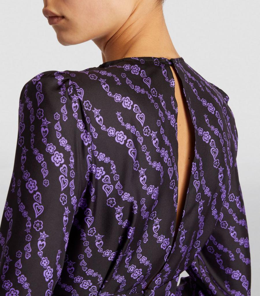 Silk Printed Midi Dress商品第4张图片规格展示