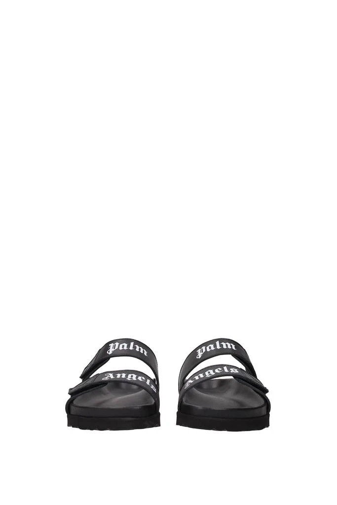 商品Palm Angels|Slippers and clogs Leather Black,价格¥1313,第3张图片详细描述