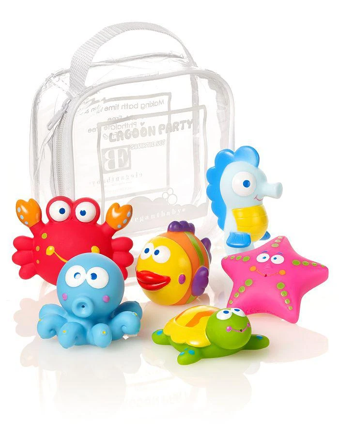 商品Elegant Baby|Lagoon Party Squirties Bath Toys - Ages 6 Months+,价格¥150,第1张图片