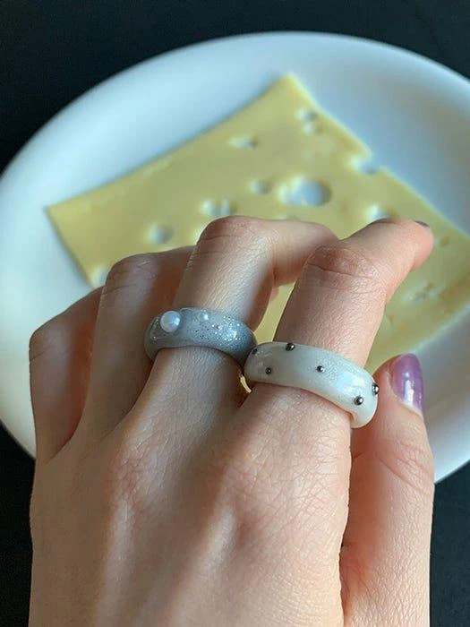 商品nff|Seed pearl grey ring,价格¥456,第1张图片