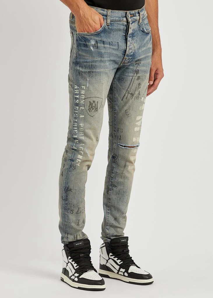 商品AMIRI|Military Stencil printed skinny jeans,价格¥5322,第2张图片详细描述