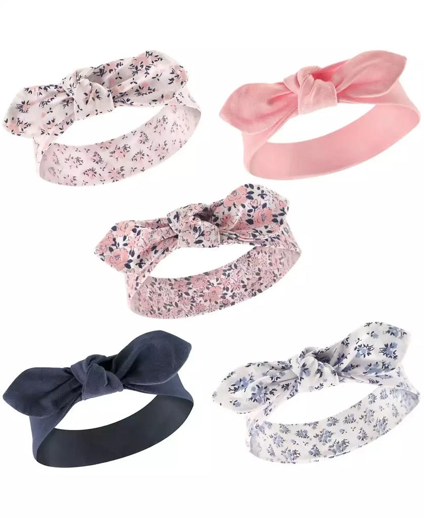 商品Hudson|Baby Girls Cotton Headbands 5pk, Arrows Hearts, 0-24 Months,价格¥123,第1张图片