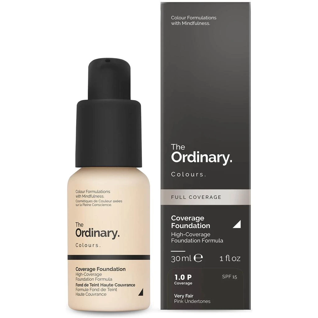 商品The Ordinary|The Ordinary Coverage Foundation with SPF 15 by The Ordinary Colours 30ml (Various Shades),价格¥64,第1张图片