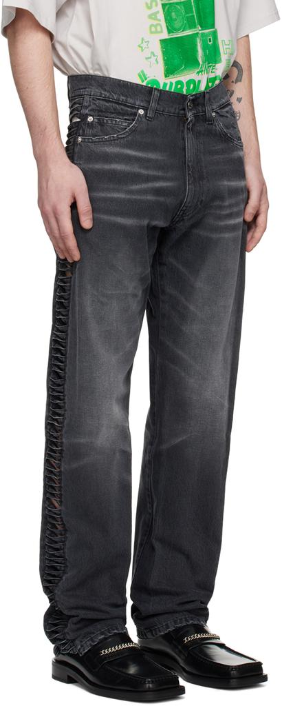 Black Twist Loop Jeans商品第2张图片规格展示