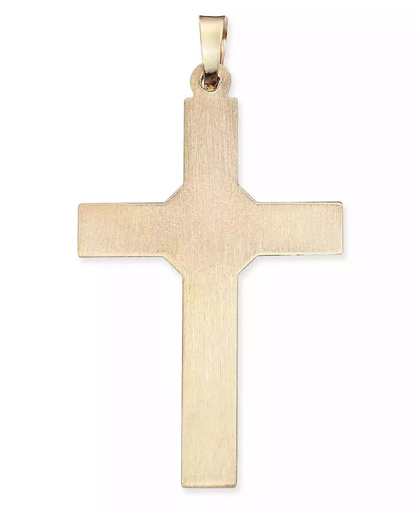 商品Macy's|Ridged Cross Pendant in 14k Gold,价格¥4812,第2张图片详细描述