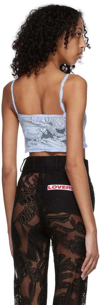 商品Charles Jeffrey Loverboy|Blue Cotton Tank Top,价格¥271,第3张图片详细描述
