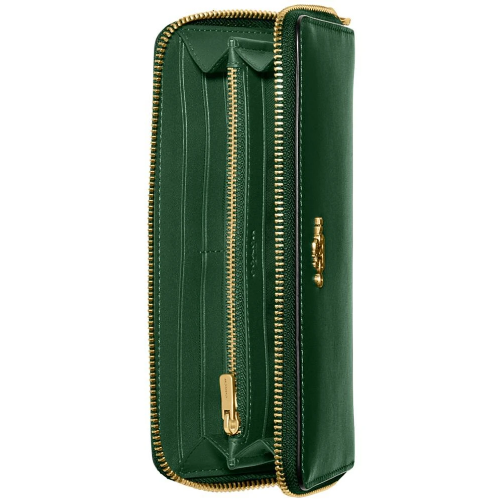 商品Coach|Smooth Leather Slim Accordion Zip Wallet,价格¥1304,第4张图片详细描述
